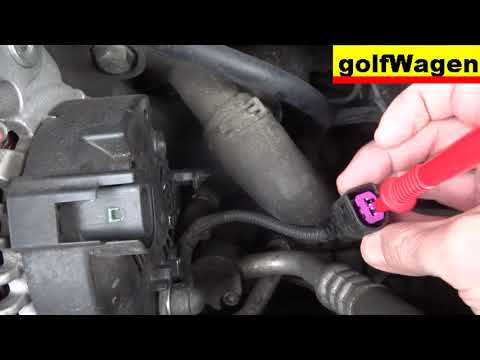 VW Golf 5 little about alternator / alternator fuse location / alternator connector