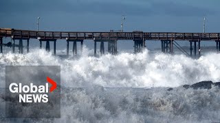 Massive waves batter coast of California, experts warn worst is yet to come