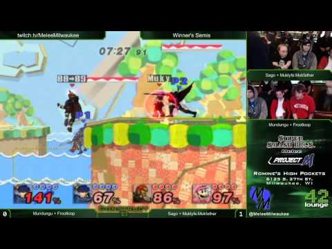 Construct 18 - Mundungu + Frootloop vs Muklyfe.Mukfather + Sago - Project M Doubles Winner's Semis