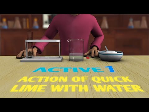 Action of Quick Lime with Water ( Activity 1 ) 3d Animation