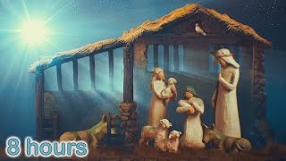 ☆ 8 HOURS ☆ CHRISTMAS MUSIC ♫ Christmas Music Instrumental HARP ♫ NATIVITY ✰ Christmas Carols