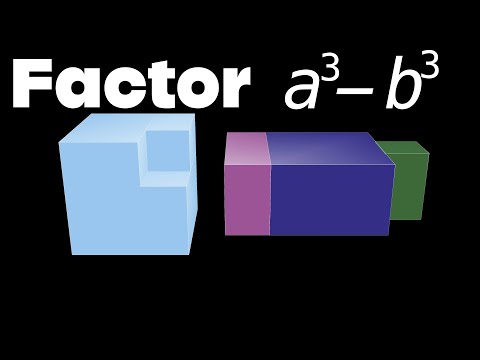 Factor a Difference of Two Cubes! (visual proof without words)