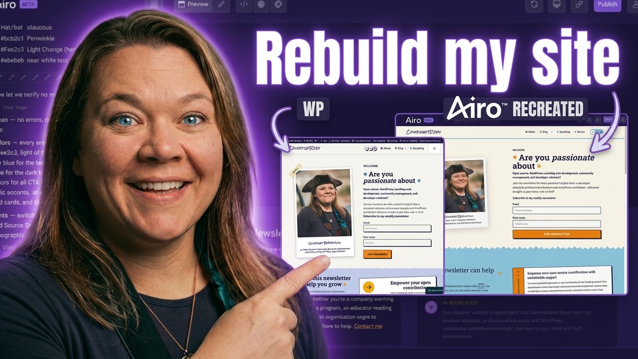 How to Rebuild Your WordPress Site Design in Airo AI Builder