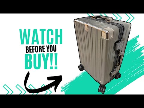 Luggage 3 Pcs ABS Hardside Luggage Sets Spinner Wheels Suitcases video review thumbnail