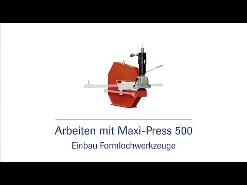 Stanzbügel Maxi-Press 500 - Einbau eines Formlocher - HD |häwa