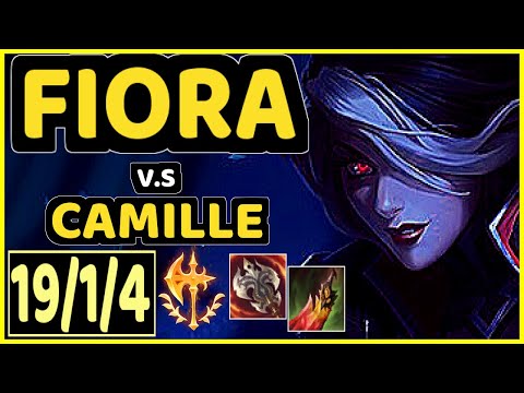 MAGIFELIX (FIORA) vs CAMILLE - QUADRAKILL 19/1/4 KDA TOP CHALLENGER GAMEPLAY - EUW