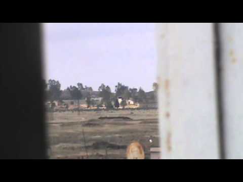 الملازن شريف الكايد يرصد تحركات قوات النظام في اللواء 52 في منطقة الحراك في درعا