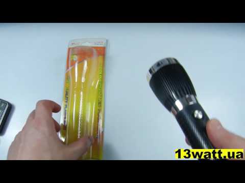 Обзор ручного аккумулятрного фонаря Yajia yj 1201w