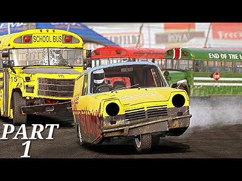 WRECKFEST Walkthrough PS5 Gameplay PART 1 - BIG VALLEY SPEEDWAY (WRECK) CAMPAIGN) 4K HDR
