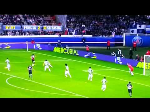 amazing goal Cavani vs Bastia