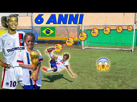 😱 This 6 YEAR OLD KID is a FOOTBALL PHENOMENON! [Ronaldinho JR]