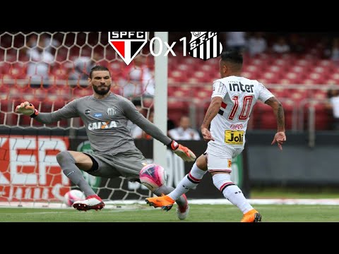 SÃO PAULO 0X1 SANTOS - MELHORES MOMENTOS - PAULISTÃO 2018