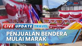 Jelang Perayaan HUT ke-78 RI, di Gorontalo Bertebaran Penjual Bendera Merah Putih