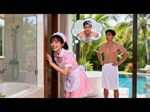 All Girls Act Shy Before CEO, Except A Poor Maid Who Peeks At Him Bathing—Love Is Born!