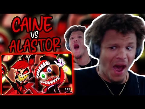 A RAP BATTLE NEVER HAZBIN THIS GOOD!!!.. ok ok... CAINE VS ALASTOR RAP BATTLE REACTION!!!