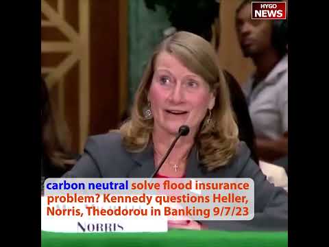 Kennedy On Carbon Neutral 2050: "Would It Solve A Lot Of Problems Of Flood Insurance Costs?"
