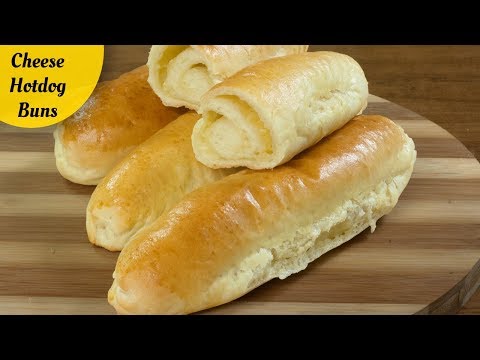 Cheese Hot Dog Buns Recipe | Hotdog Buns Recipe