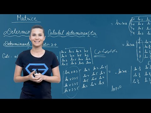 Calculul determinanților de ordinul patru și cinci – Clasa a XI-a