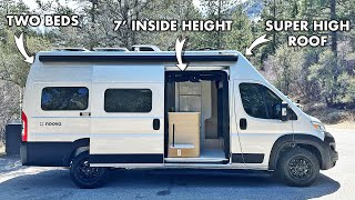 The Only Super High Roof Class B RV in U.S. | Noovo Plus LB ProMaster Camper Van Tour