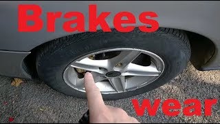 Quickly Check Brakes wear without removing the wheels - see diagram at the end