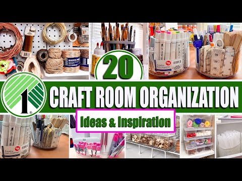 How To Organize Your Craft Room With Dollar Store Finds!