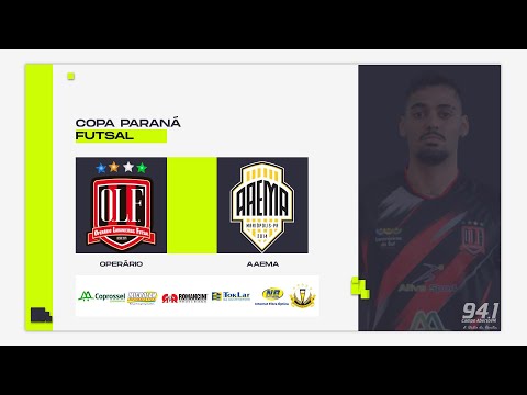 OPERÁRIO X AAEMA - COPA PARANÁ - OITAVAS DE FINAIS.