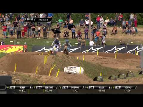 Renaux passes Guadagnini | MX2 Race 1 | MXGP of Latvia 2021
