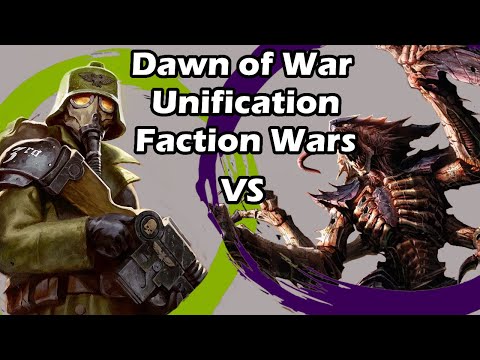 Dawn of War Unification Faction Wars: 3 vs 3 Death Korps of Krieg vs Tyranids