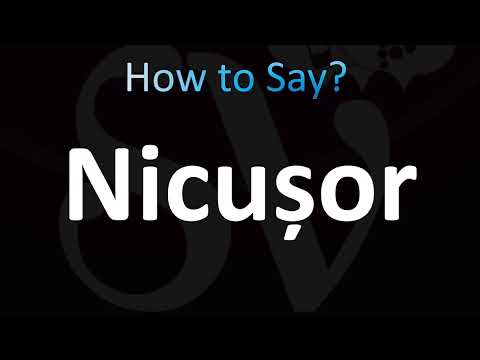 How to Pronounce ''Nicușor'' Correctly! (Romanian)