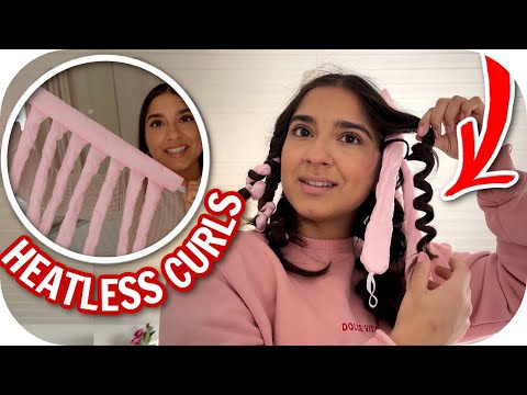 KRASSES ERGEBNIS 🤩 ICH TESTE NEUE HEATLESS CURLS TECHNIK!! | Sanny Kaur