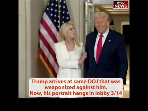 Trump Returns to DOJ as Portrait Hangs in Lobby: 'Department of Injustice' Days Are Over