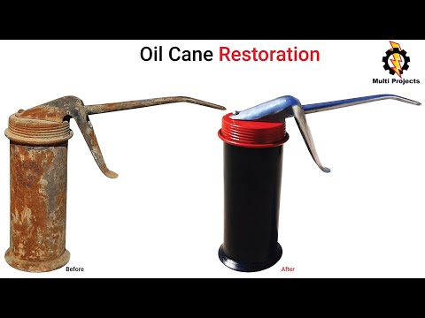 Antique Oil Cane Restoration | Rusty Oiler Restoration