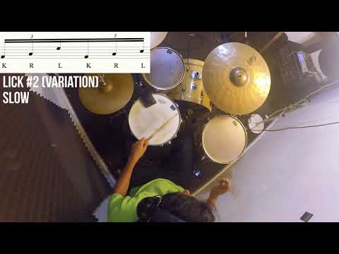Drum Lesson -  Fill de la muerte #21 -   Bonham Triplets in action Fill