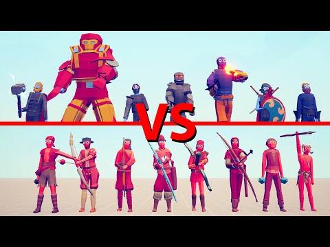 MARVEL Team vs RANGED Team - Totally Accurate Battle Simulator TABS
