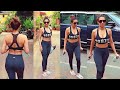 Uff So Hot Yaar Malaika Arora Flaunnts Her Huge Figur In Black Sports BRA At Diva Yoga