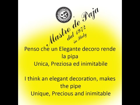 Una vera preziosa rende una PIPA  Mastro de Paja UNICA