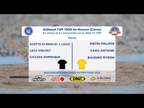 PPF TOUR 2025 - Étape 13 - ÎLE ROUSSE - Finale - SCOTTO DI RINALDI contre PIETRI.