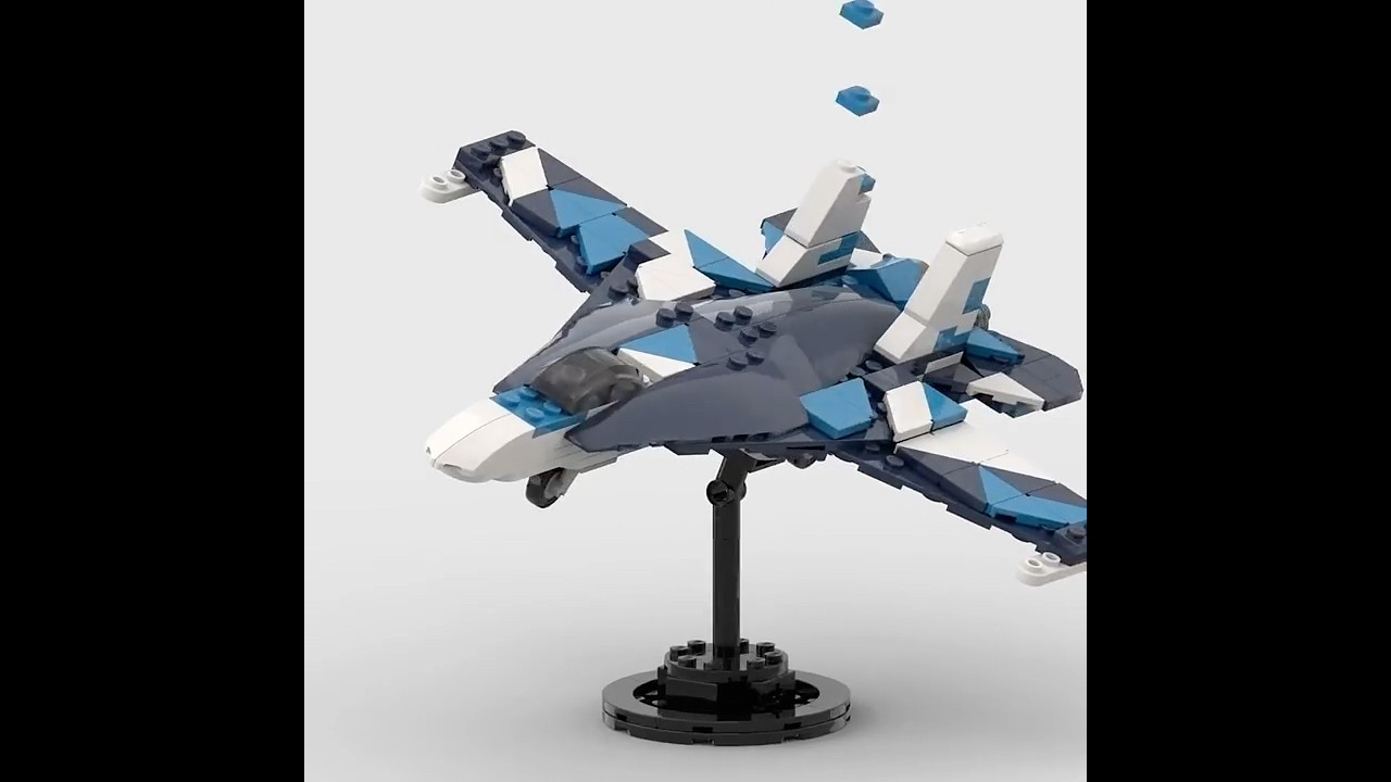 LEGO Boeing F/A-18E Super Hornet Aggressor - Alternate Build of 2 x 31160 Race Plane