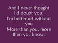 Over You- Chris Daughtry w/ Lyrics