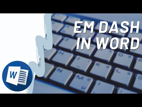How to Insert an Em Dash in Word