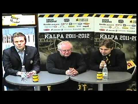 KalPa-Blues ottelun lehdistötilaisuus 30.3.2012