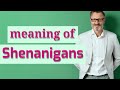 Shenanigans | Definition of shenanigans