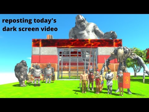 SCOURGE + ANCIENT HUMANS ATTACK PRIMATES IN THE METAL GORO CASTLE   ANIMAL REVOLT BATTLE SIMULATOR