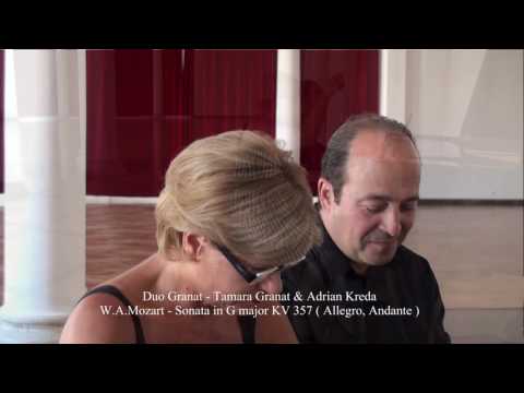 Duo Granat plays Mozart - Sonata for 4 hands in G major KV 357