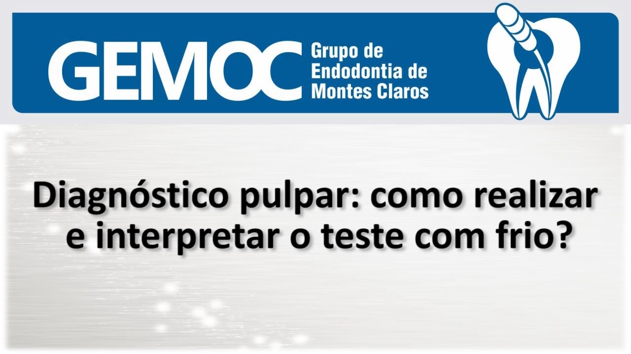 Diagnóstico pulpar: como realizar e interpretar o teste com frio.