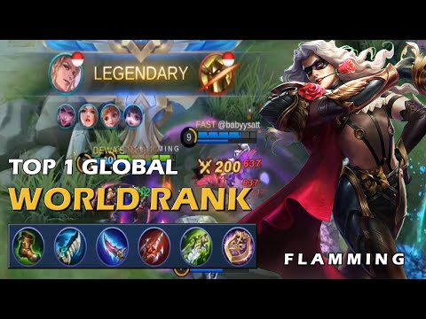 No Mercy! The #1 In The World! - Top 1 World Rank By F L A M M I N G ~ Mobile Legends