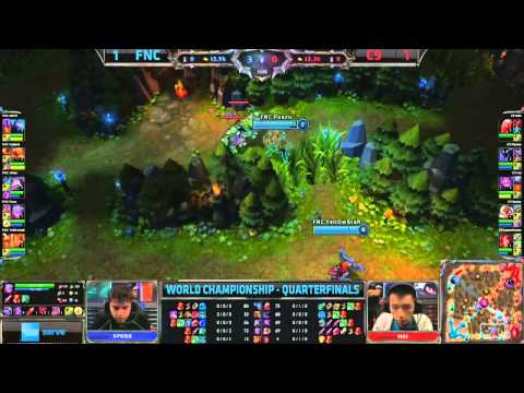 FNC vs. C9 - Quarter Final - League of Legends Season 3 Worlds Championship - D1G3