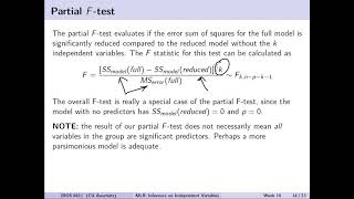 Download the video "Multiple Linear Regression: Inference on Independent Variables"