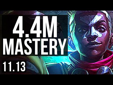 EKKO vs RUMBLE (MID) | 4.4M mastery, 13/1/4, Legendary, 1000+ games | KR Master | v11.13