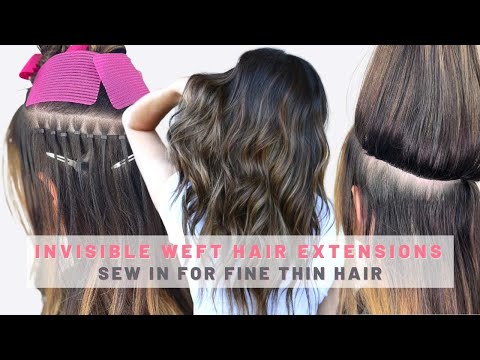 Invisible weft hair extensions with Kera-links [CUSTOM...